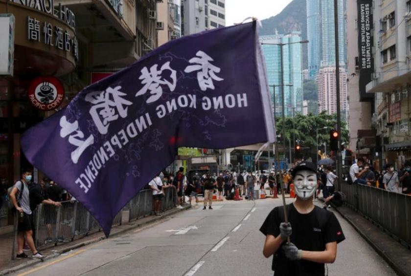 The US move, expected to be temporary, will give Beijing a chance to adjust its approach to Hong Kong, said Demosisto.PHOTO: REUTERS