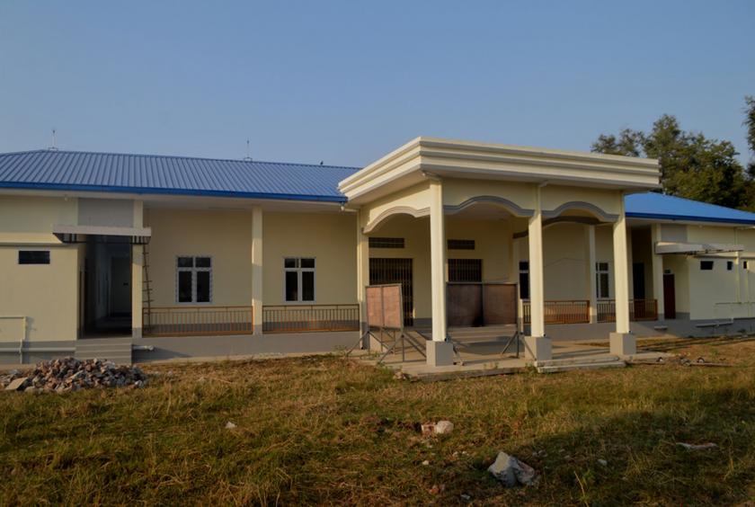 The newly built 16-bed hospital seen in Aungchantha Village, Wandwin Township.  