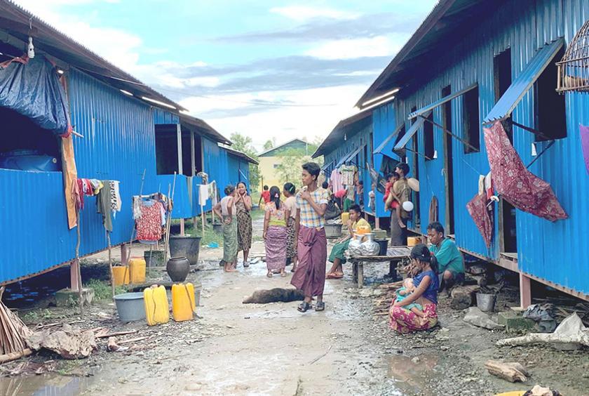 A scene of IDPs camp in Rakhine State