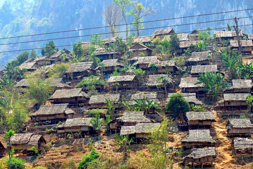A refugee camp on Thai-Myanmar border. (Photo- wiki)