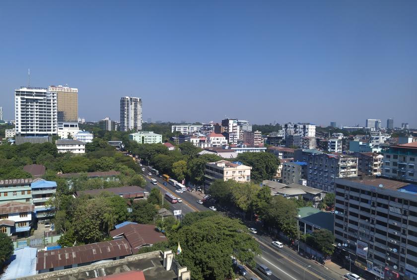 Downtown Yangon. (Photo-Hsan Htoo Aung)