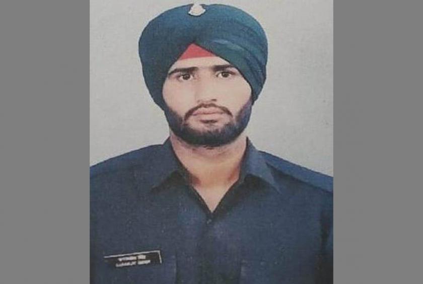 Critically wounded Rifleman Karamjeet Singh succumbed to his injuries