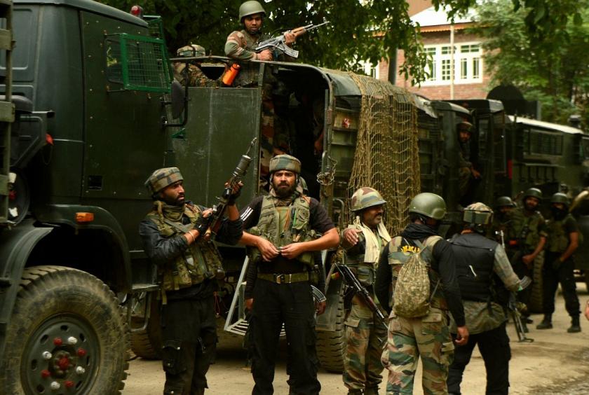 Soldiers gearing up for a gunfight. (File Photo: IANS)