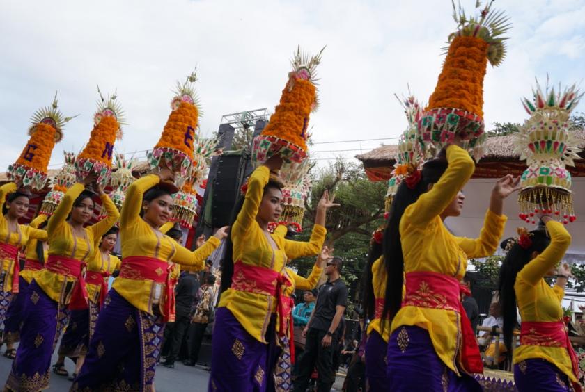 Bali Governor Made Mangku Pastika said Bali Arts Festival was an annual event that served as a way for the country to express its deep appreciation for Balinese artists. (JP/Ni Komang Erviani)