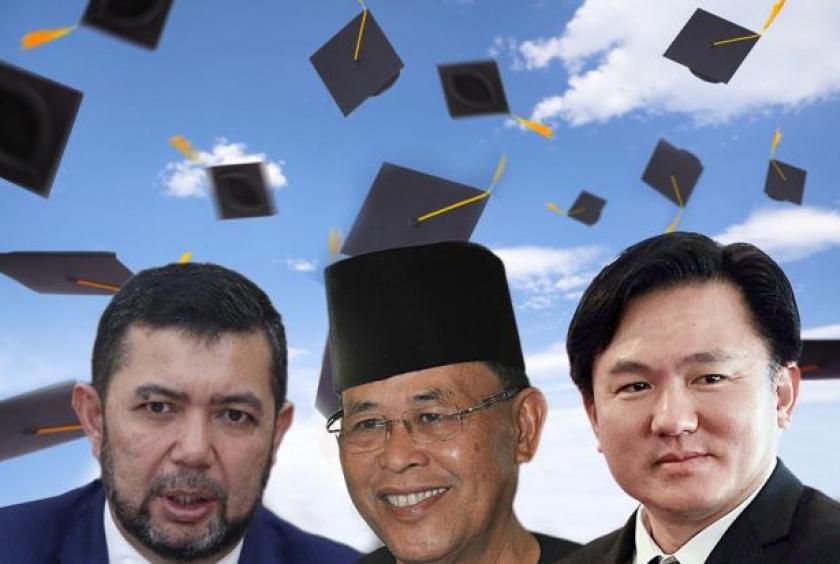 A looming issue: The expose on Marzuki (left) has led to netizens embarking on a series of checks on the academic credentials of other senior politicians in the ruling Pakatan coalition like Osman and Yong.