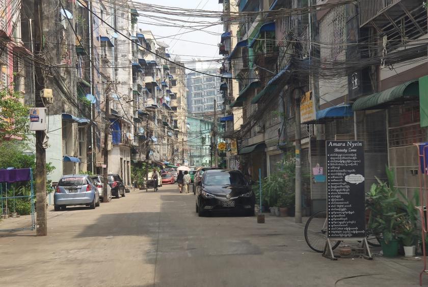 Photo shows the street where shooting occurred on March 21. 