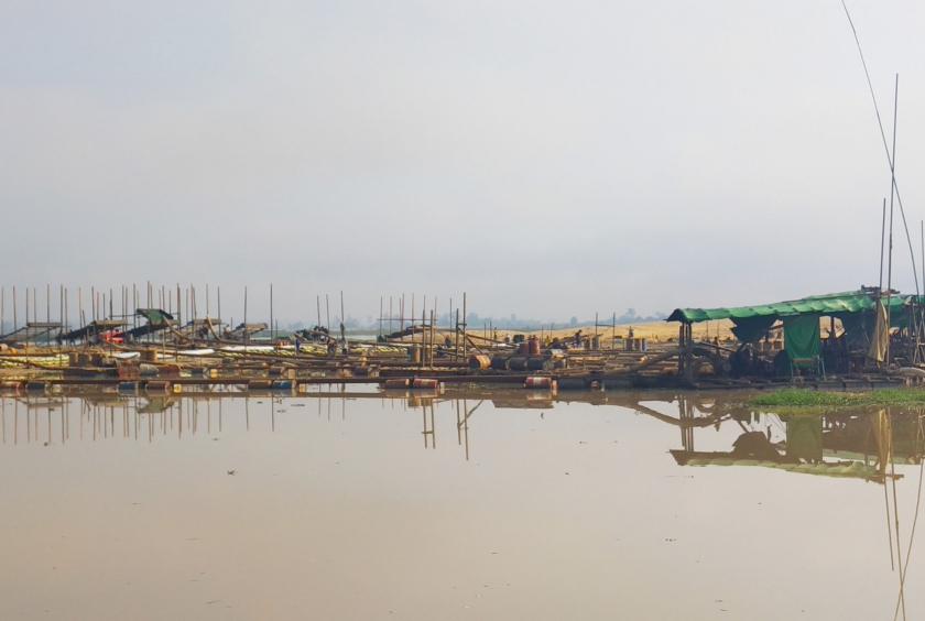 A gold mining site in Homalin Township 