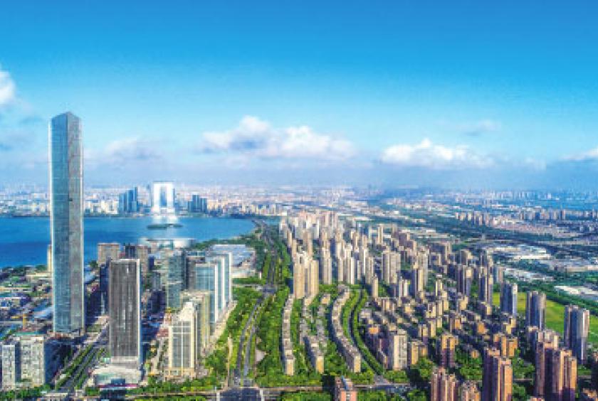 A bird's-eye view of the Suzhou Industrial Park, a model of China's economic cooperation with Singapore. [Photo provided to China Daily]