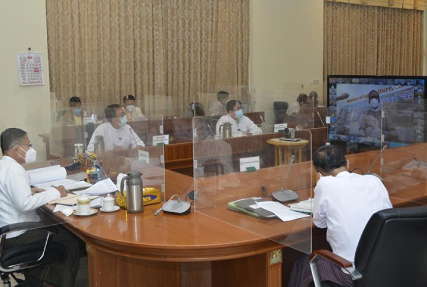 Coordination meeting on submission of union budget for six months from October 2021 to March 2022 was held on August 24.
