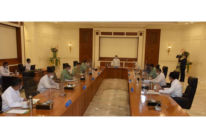 A NDSC meeting in progress on January 31, 2022. 