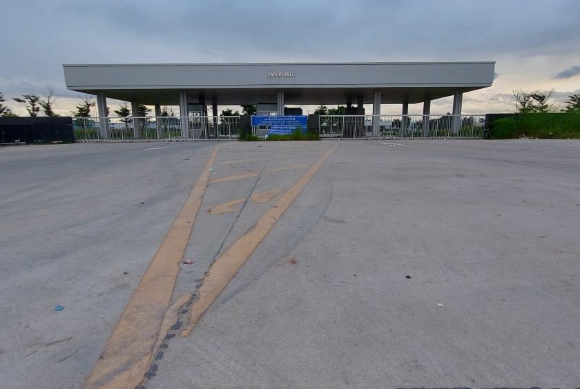 Caption - The Cargo Gate of No.2 Friendship Bridge at Myawaddy Township on October 19th