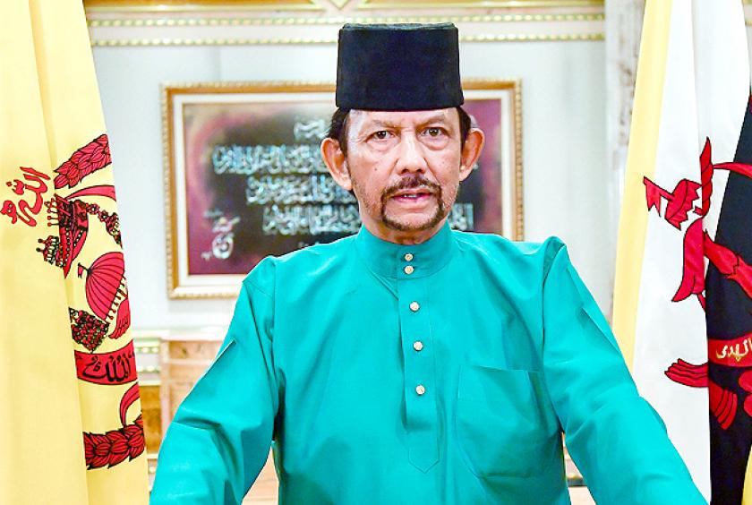 His Majesty Sultan Haji Hassanal Bolkiah Mu’izzaddin Waddaulah ibni Al-Marhum Sultan Haji Omar ‘Ali Saifuddien Sa’adul Khairi Waddien, Sultan and Yang Di-Pertuan of Brunei Darussalam delivers the titah. – INFOFOTO
