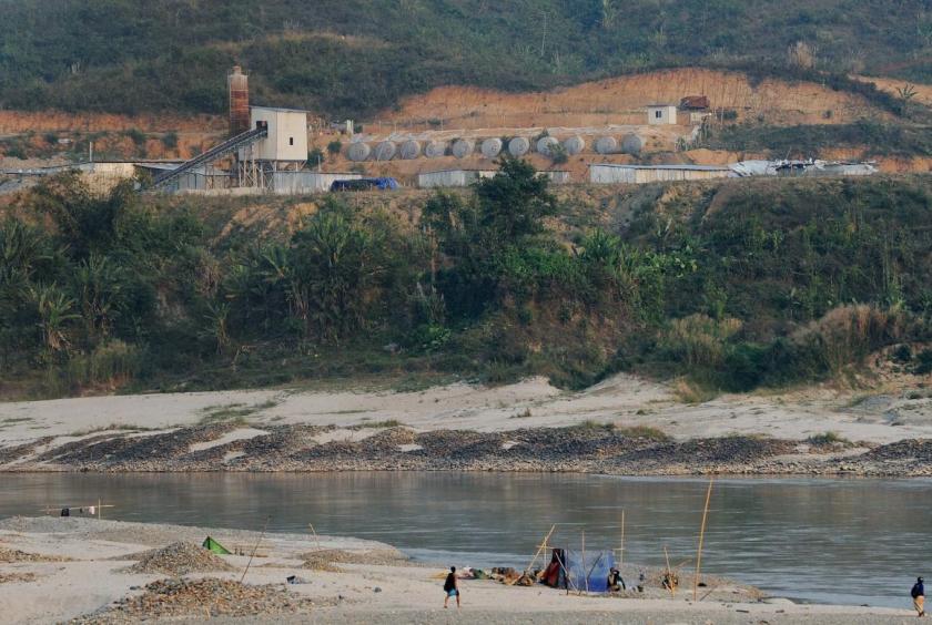 Part of the controversial Myitsone Dam project, which was suspended by the government of President U Thein Sein in 2011, in northern Kachin State. (AFP)