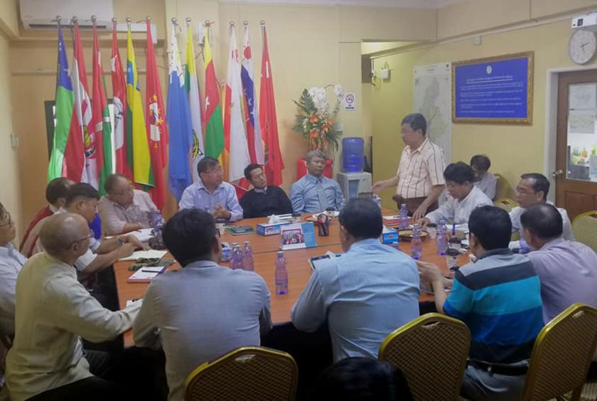 Five allied ethnic parties and UNA officials hold meeting in September 2019 (Photo-UNA)