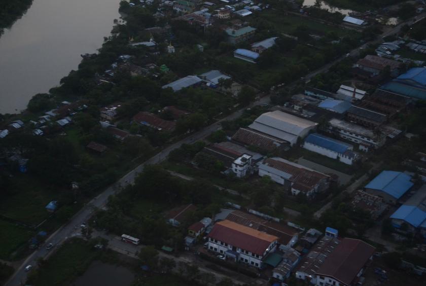 An aerial view of industrial zone in Yangon. (Photo-Sithu Aung)