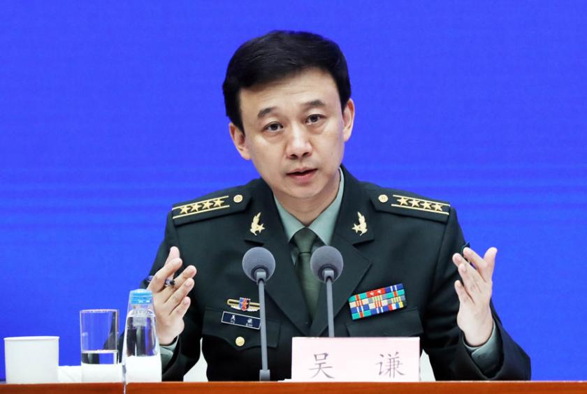 The Ministry of National Defense spokesman Wu Qian [File photo by Zhu Xingxin/chinadaily.com.cn]