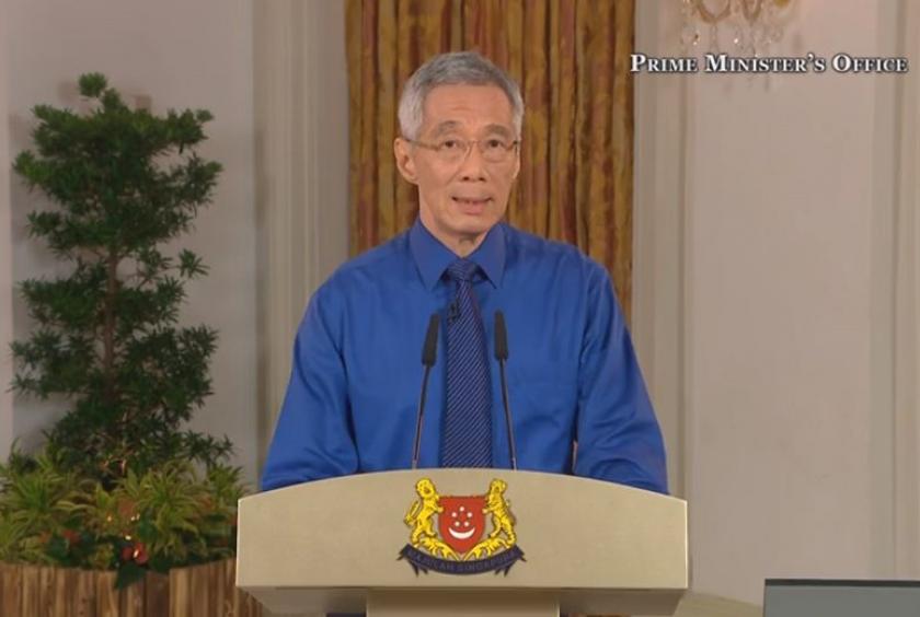 Prime Minister Lee Hsien Loong called on all Singaporeans to stay home as far as possible.PHOTO: SCREENGRAB FROM FACEBOOK