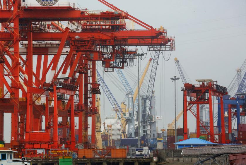 An international port in Yangon (Photo-Kyi Naing)