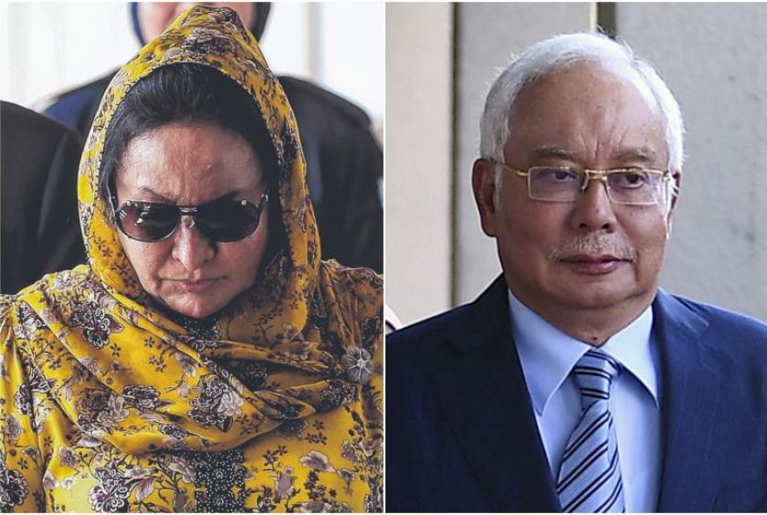 One of the conversations allegedly involve former prime minister Najib Razak and his wife Rosmah Mansor.PHOTOS: EPA-EFE, BERNAMA
