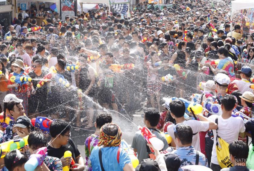Water festival in Thailand
