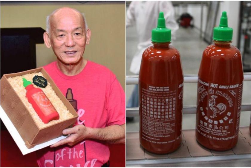 Huy Fong Sriracha Hot Chilli Sauce was created by Vietnamese refugee David Tran, who arrived in Los Angeles in 1979.PHOTOS: HUY FONG FOODS, INC./FACEBOOK, AFP