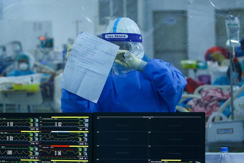 Some Covid-19 patients seen at an ICU ward 