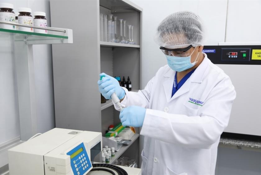 The Wakamono Group is manufacturing 20 tonnes of antimicrobial gecide fabrics every day to supply Vietnamese garment companies that make masks and protective clothes. — Photo courtesy of the group