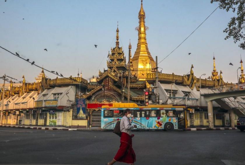 There were few signs of extra security on the streets of Yangon, Myanmar's biggest city and commercial capital.PHOTO: NYTIMES