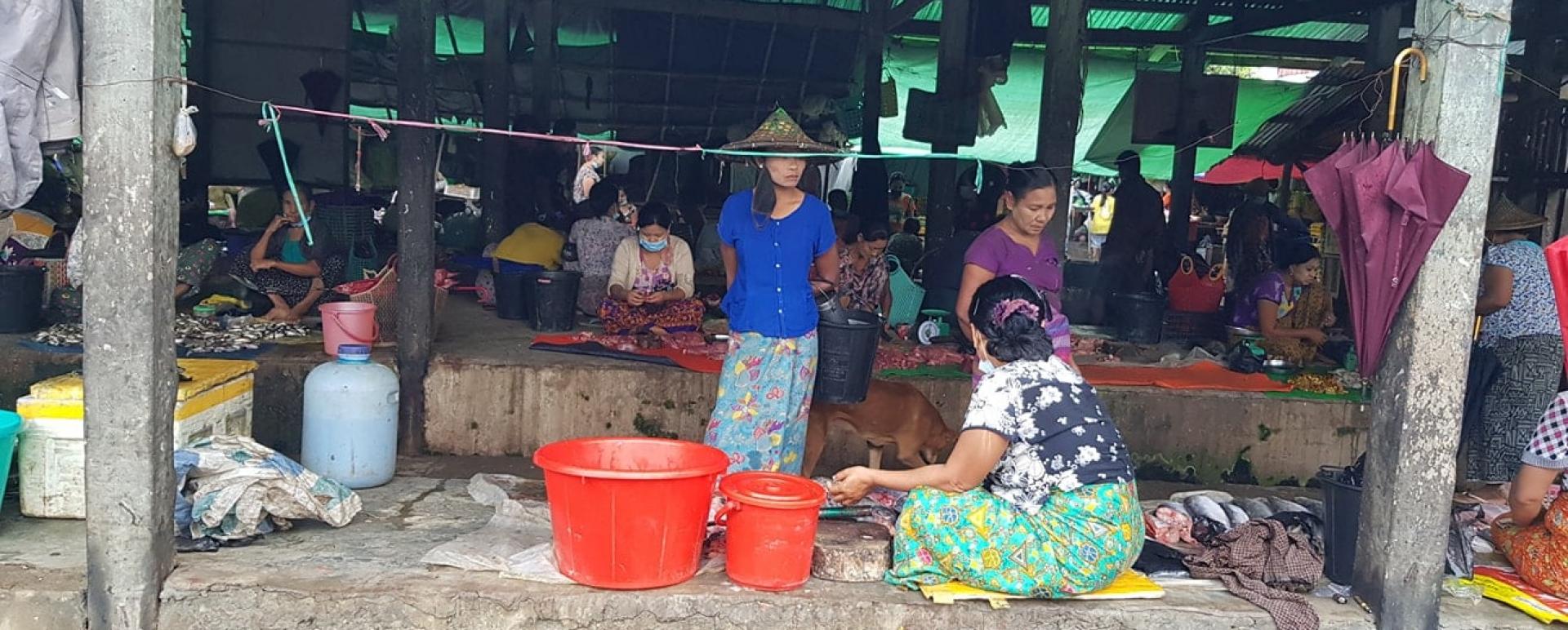 Shops in Sittway Market, Rakhine State (Photo-Ko Than Tun)
