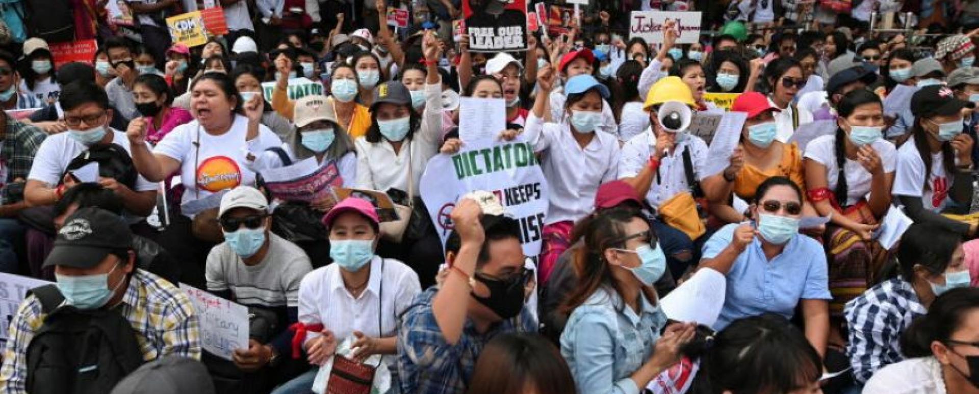 Labour organisations called on "all Myanmar people" to stop work in an effort to reverse the seizure of power by the military.PHOTO: REUTERS
