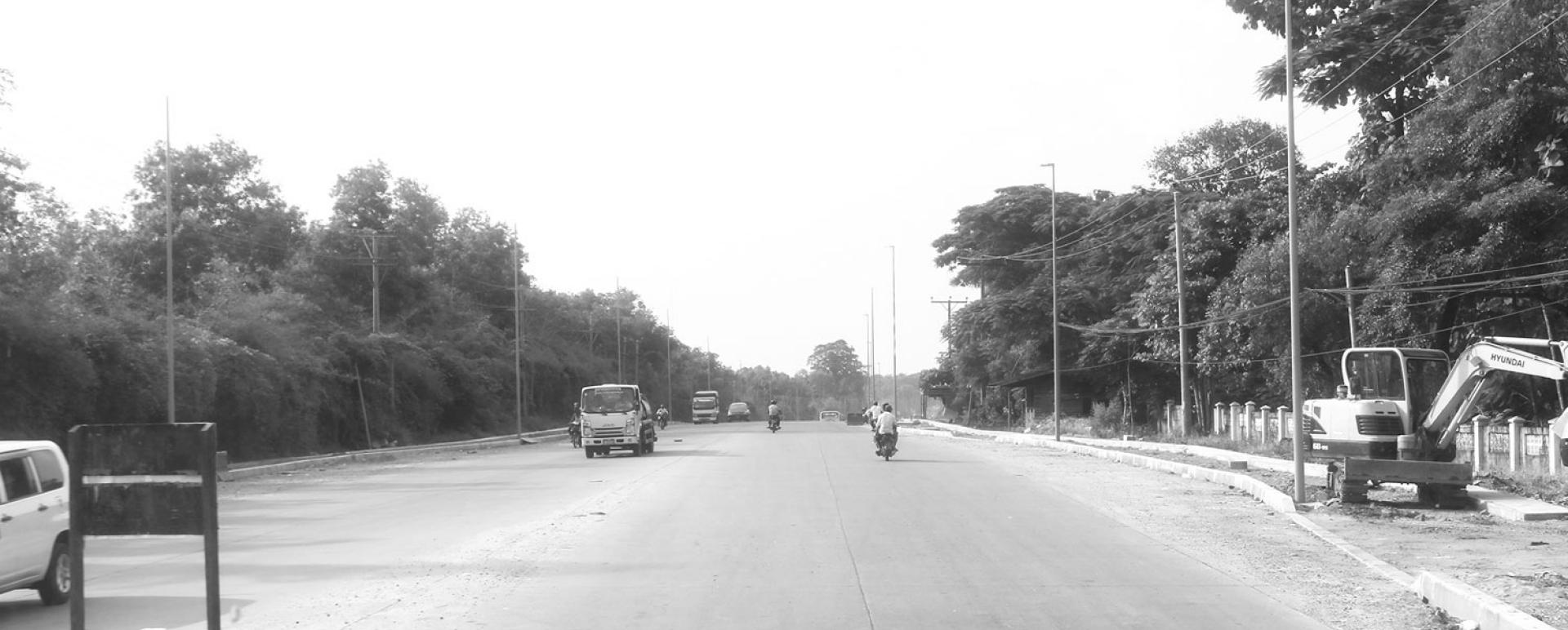 Construction of four-lane road seen on September 26th (Photo-Thiha Aung)
