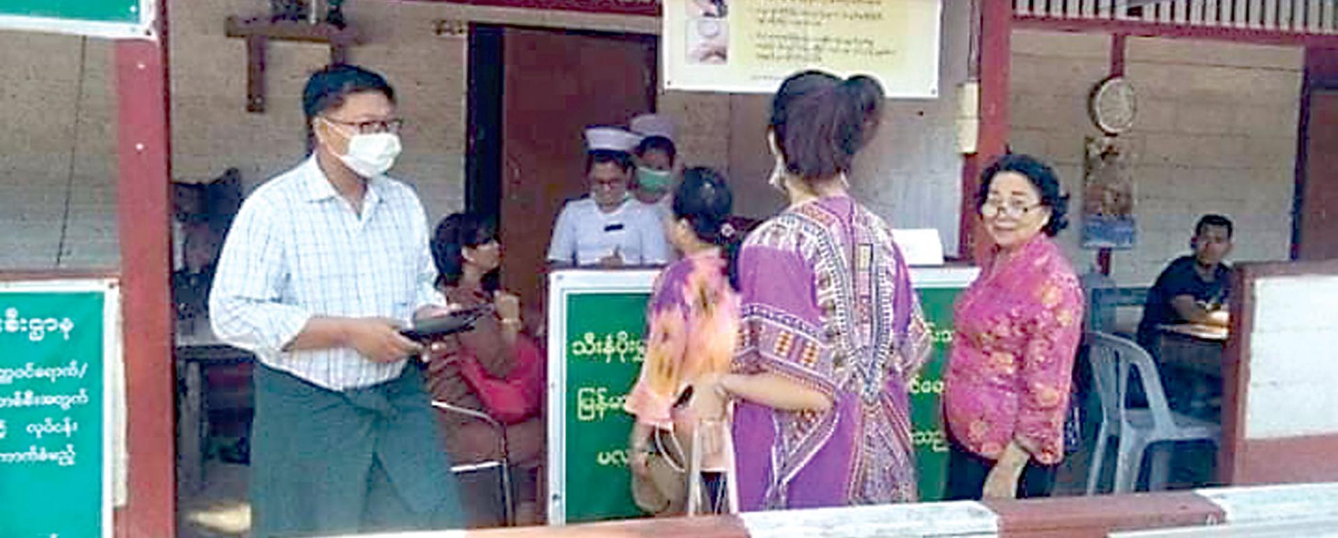 Coronavirus screening carried out in Mawtoung border gate