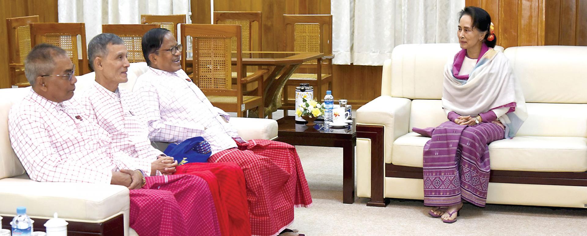 The State Counsellor meets with NMSP’s Chairman 