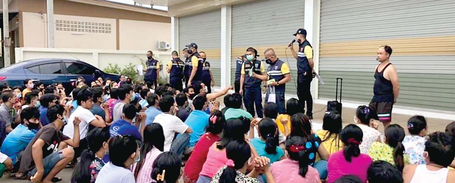 Thai authorities inspects for presence of illegal migrants(Photo-Ye Minn Facebook)