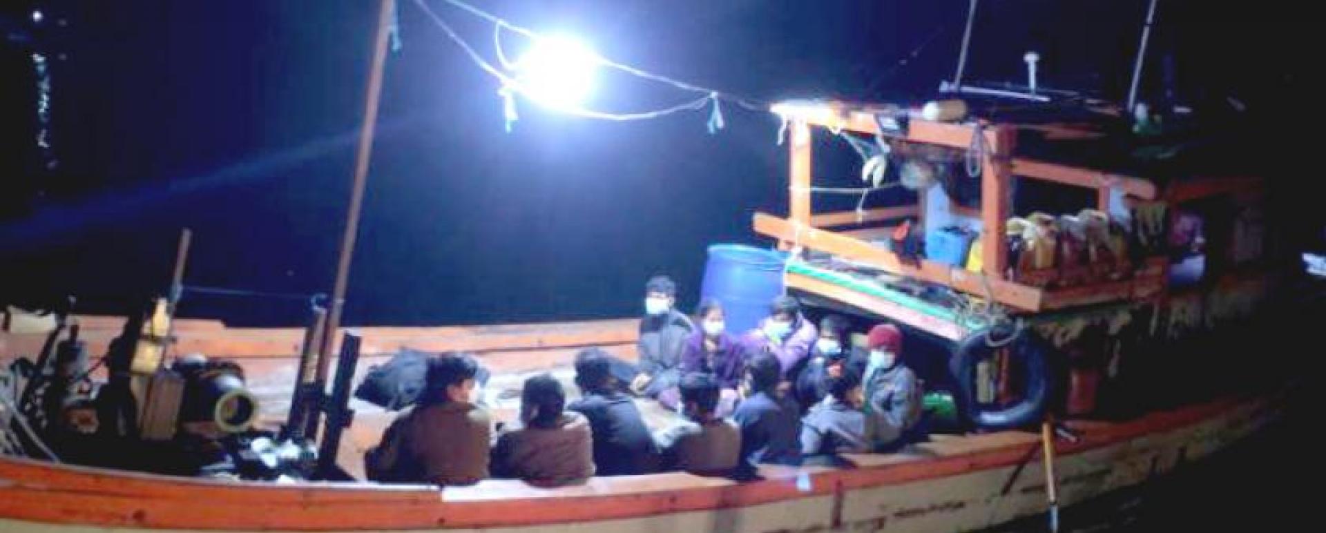 The arrested Bengalis were seen on a boat