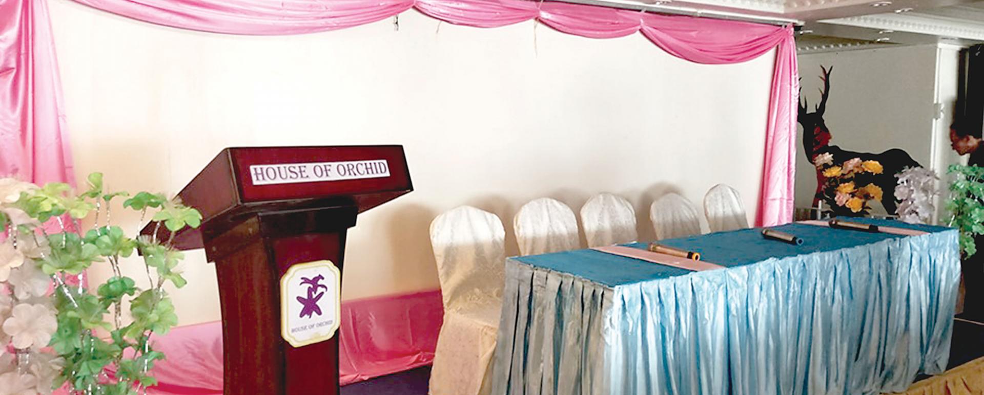 Preparatory meeasure to hold a press conference at Orchid Hotel yesterday