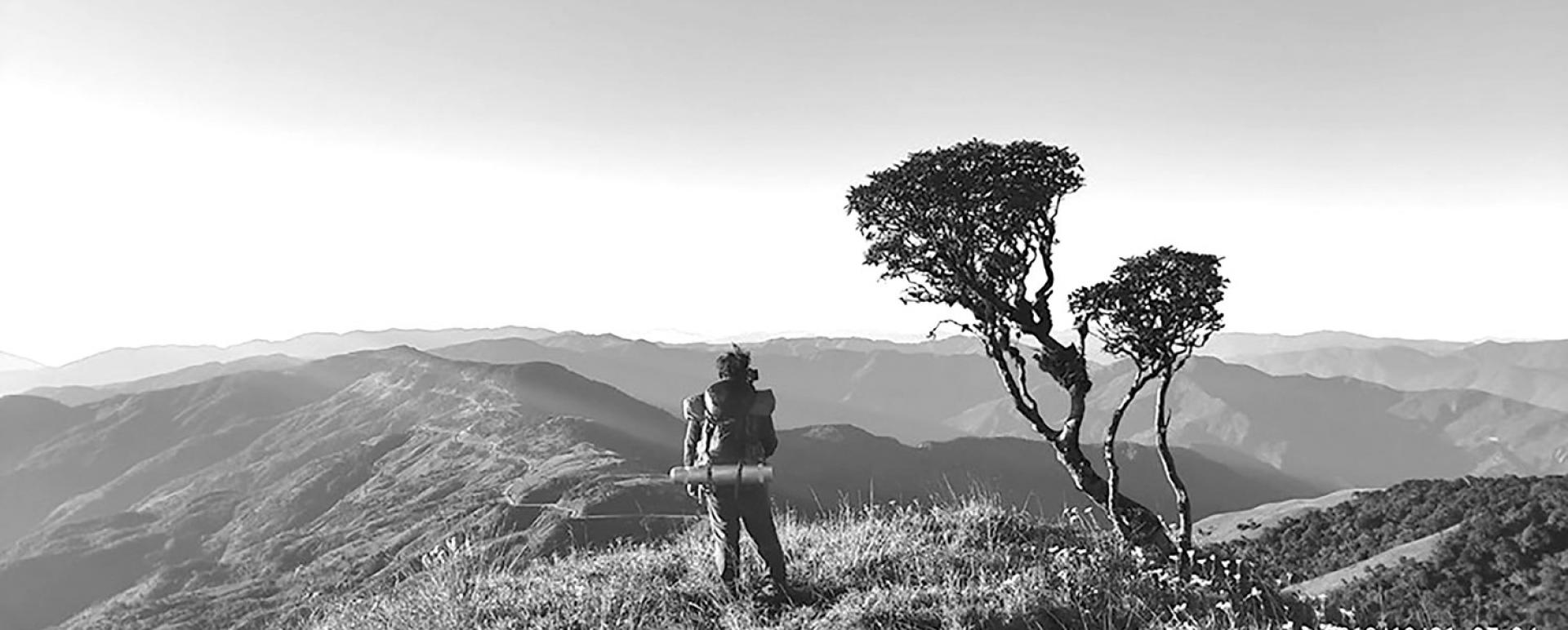 A scene of Mount Kennedy in Chin State.