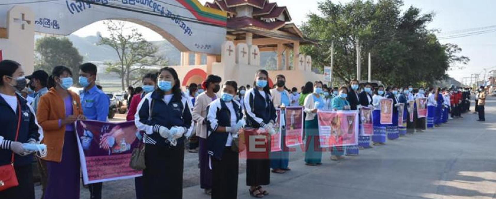 Mask Campaign launched in Taunggyi yesterday morning