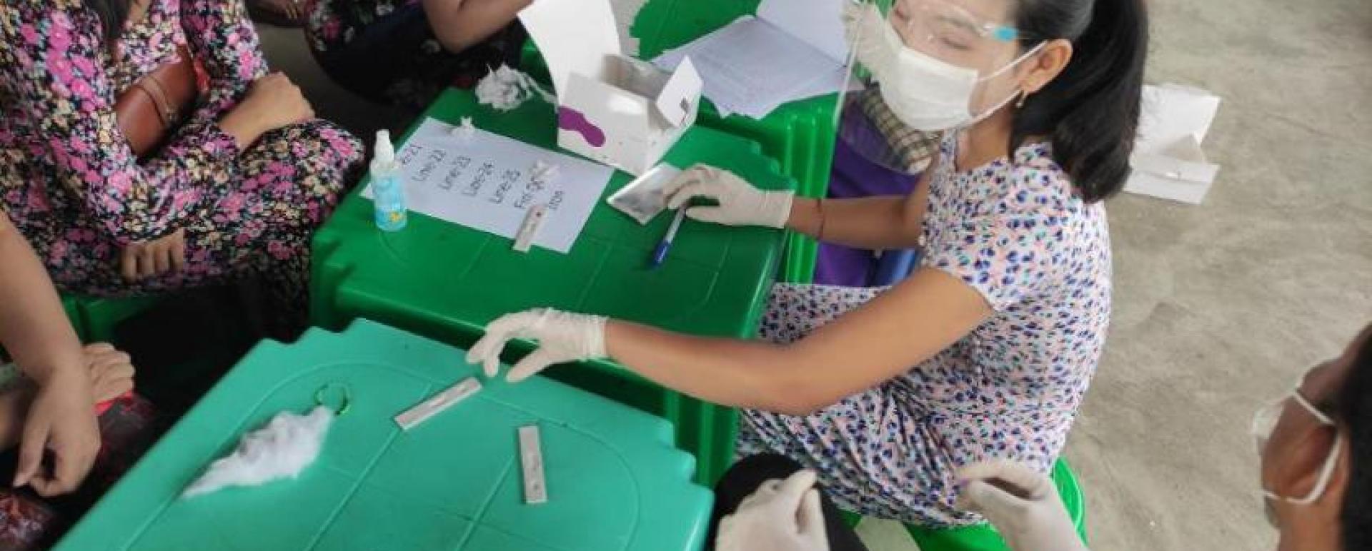 Workers received blood testing