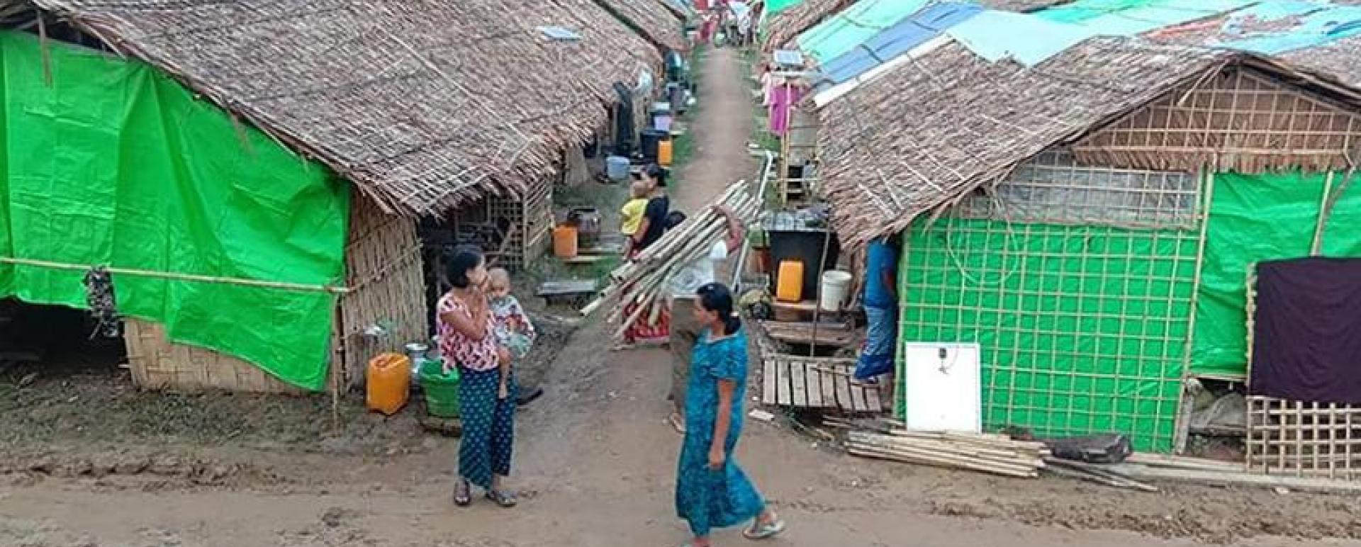 Tainnyo Refugee camp in Mrauk-U district, Rakhine State