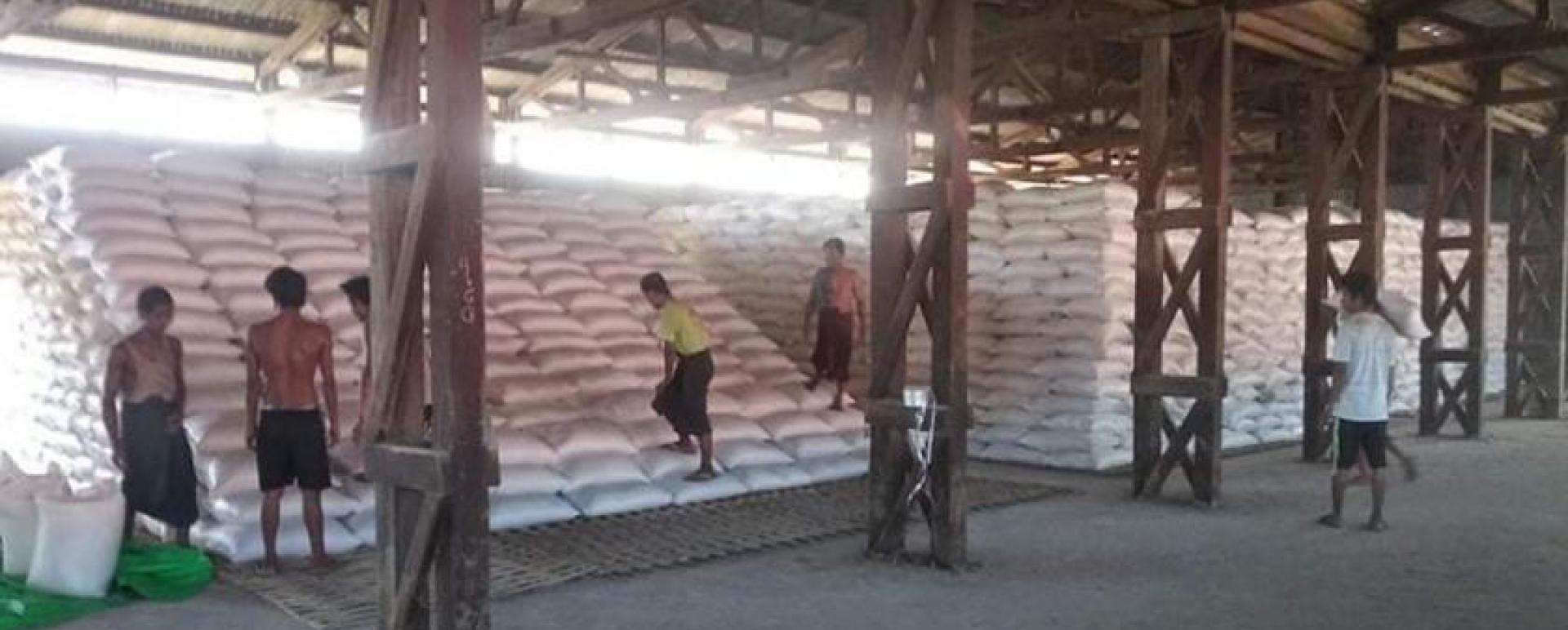 A warehouse stores national rice reserve in Mandalay Region (Photo-Oakkar Kyaw)