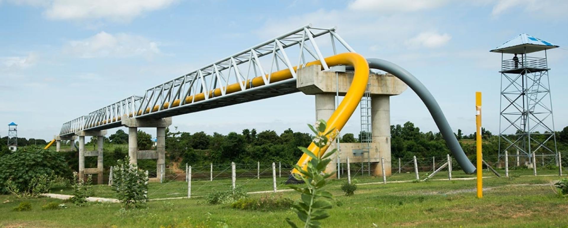 A site of Oil and Natural gas pipeline project (Photo-SEAGP)